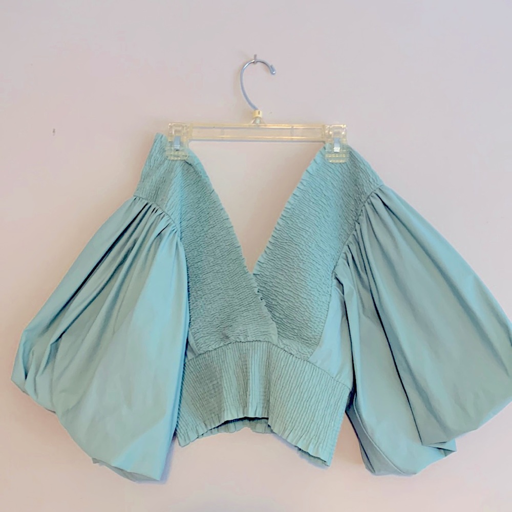 Blue Zara Crop Top